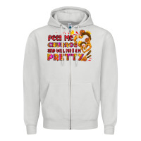 Dove Grey feed me churros and tell me i am pretty Zipper Hoodie - AdoDesignShop