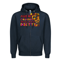 Navy feed me churros and tell me i am pretty Zipper Hoodie - AdoDesignShop