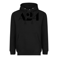 Black a24  entertainment Heavyweight Hoodie - baoMotion