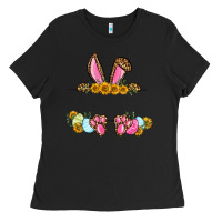 Western Easter Bunny Name Frame Ladies Tee | Teevron