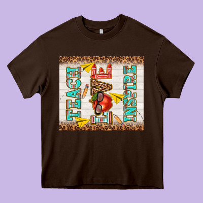 Teach Love Inspire Heavy Core Tee Designed By Tumblerdesignbyshophia