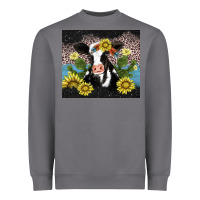 Storm cow cactus and sunflower Heavyweight Sweatshirt - AdoDesignShop