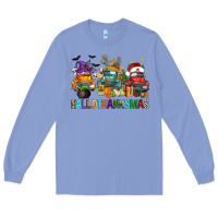 Colony Blue hallothanksmas trucks Long Sleeve Tee - FaDigitalArtStudio
