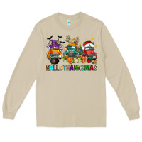 Mushroom hallothanksmas trucks Long Sleeve Tee - FaDigitalArtStudio