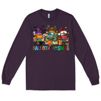Plum hallothanksmas trucks Long Sleeve Tee - FaDigitalArtStudio