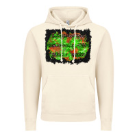 Vintage Artic halloween leopard lines background Vintage Hoodie - BundleAndBundleShop