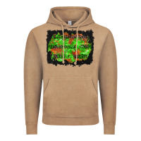 Vintage Coffee halloween leopard lines background Vintage Hoodie - BundleAndBundleShop