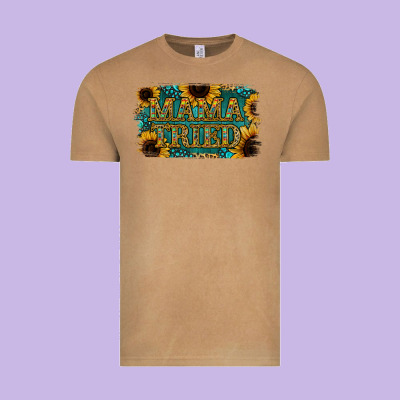 Sunflower Serappe Turquoise Gemstone Mama Tried Vintage Tee Designed By Jasminsmagicworld