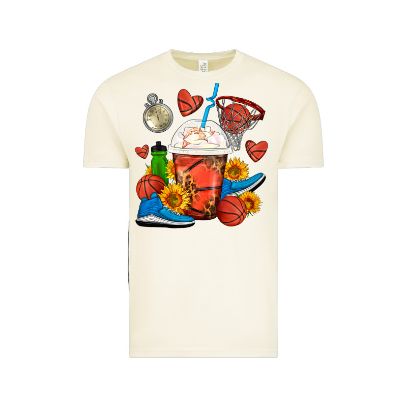 Basketball Frappe Coffee Vintage Tee by FaDigitalArtStudio | Teevron