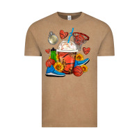 Vintage Coffee Basketball Frappe Coffee Vintage Tee - FaDigitalArtStudio