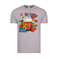 Vintage Zinc Basketball Frappe Coffee Vintage Tee - FaDigitalArtStudio