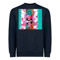 Navy v.d xoxo gemstone Heavyweight Sweatshirt - AdoDesignShop