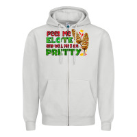 Dove Grey feed me elote and tell me i am pretty Zipper Hoodie - AdoDesignShop
