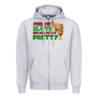 Heather Grey feed me elote and tell me i am pretty Zipper Hoodie - AdoDesignShop