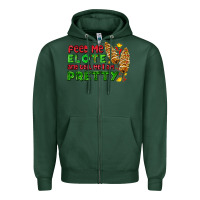 Sports Green feed me elote and tell me i am pretty Zipper Hoodie - AdoDesignShop