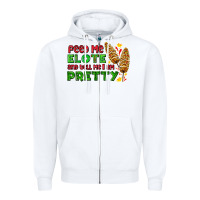 White feed me elote and tell me i am pretty Zipper Hoodie - AdoDesignShop