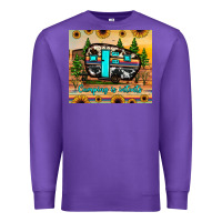 Purple camping is intents Premium Sweatshirt - JahusDesignShop