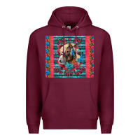 Burgundy Just A Girl Who Loves Horses Premium Hoodie - LillyAllenDesigns