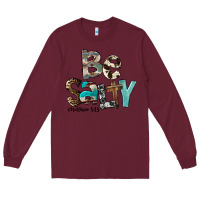 Burgundy Be Salty Long Sleeve Tee - FaDigitalArtStudio