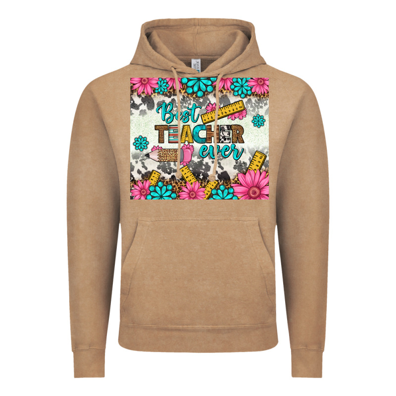 Best Teacher Ever Tumbler Vintage Hoodie by BundleAndBundleShop | Teevron