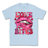 Dusty Blue Love bites Valentine's Day Classic Tee - HowdyJamesFarm