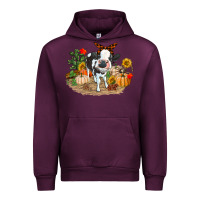 Mauve Wine Fall baby cow Urban Hoodie - RanaPortraitStore