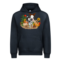 Navy Fall baby cow Urban Hoodie - RanaPortraitStore
