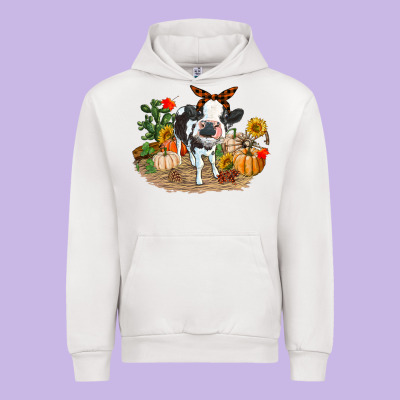 Fall Baby Cow Urban Hoodie Designed By Ranaportraitstore