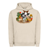 Pigment French Oak Fall baby cow Urban Hoodie - RanaPortraitStore