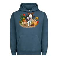 Pigment Midnight Navy Fall baby cow Urban Hoodie - RanaPortraitStore
