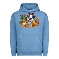 Pigment Pebble Blue Fall baby cow Urban Hoodie - RanaPortraitStore