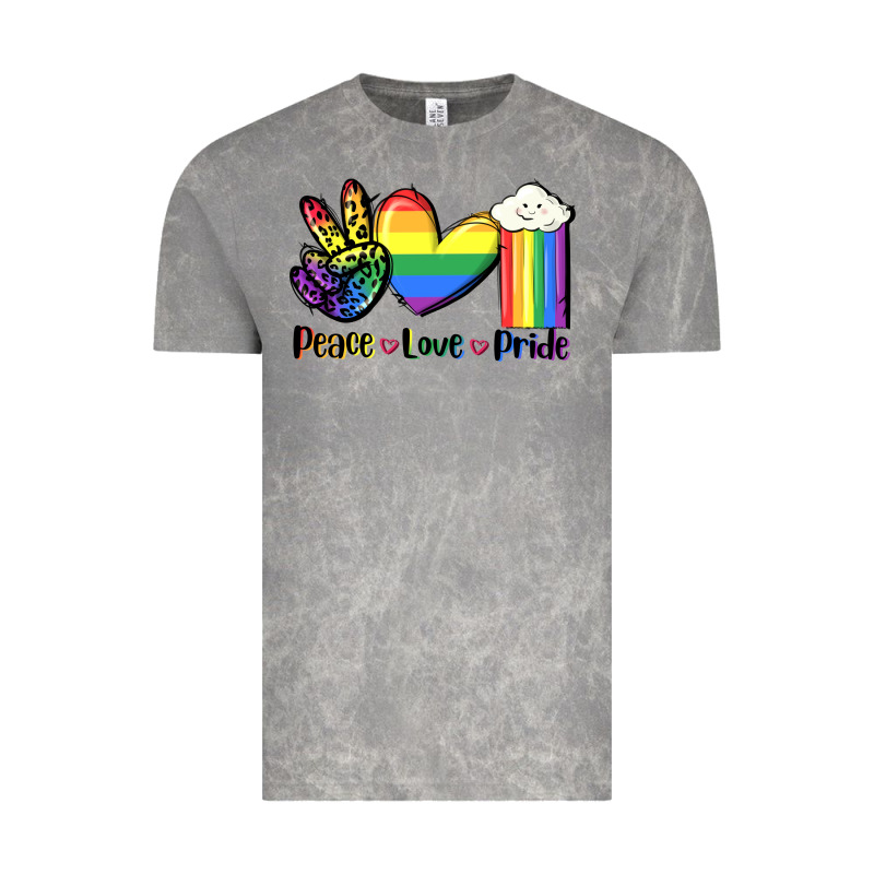 Peace Love Pride Vintage Tee by FaDigitalArtStudio | Teevron