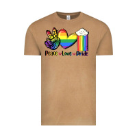 Vintage Camel Peace love Pride Vintage Tee - FaDigitalArtStudio