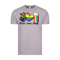 Vintage Zinc Peace love Pride Vintage Tee - FaDigitalArtStudio