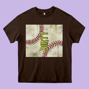 Dirty Baseball Heavy Core Tee Designed By Tumblerdesignbyshophia
