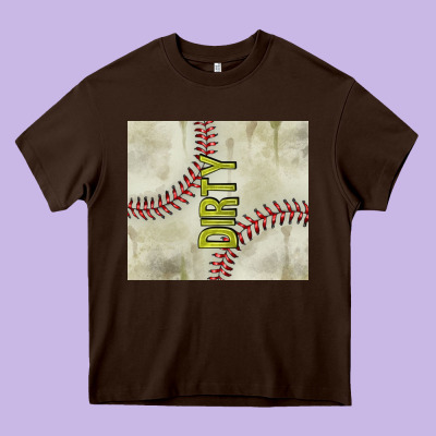 Dirty Baseball Heavy Core Tee Designed By Tumblerdesignbyshophia