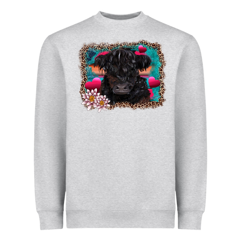 V.d Belted Galloway Cow Heavyweight Sweatshirt by AdoDesignShop | Teevron