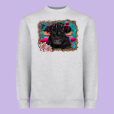V.d Belted Galloway Cow Heavyweight Sweatshirt Designed By Adodesignshop