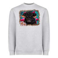 Heather Grey v.d belted galloway cow Heavyweight Sweatshirt - AdoDesignShop