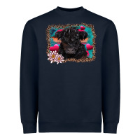 Navy v.d belted galloway cow Heavyweight Sweatshirt - AdoDesignShop