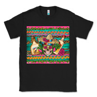 Black mexican tequila skull roses cactus sombrero Classic Tee - Artiststas