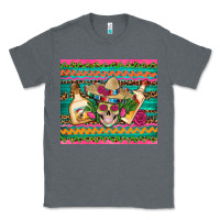 Charcoal Heather mexican tequila skull roses cactus sombrero Classic Tee - Artiststas