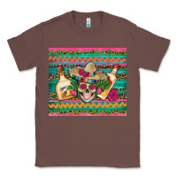 Chestnut mexican tequila skull roses cactus sombrero Classic Tee - Artiststas