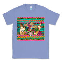 Colony Blue mexican tequila skull roses cactus sombrero Classic Tee - Artiststas