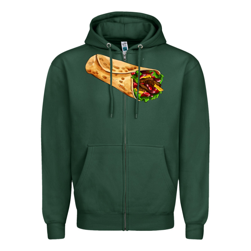Burrito Zipper Hoodie by AdoDesignShop | Teevron