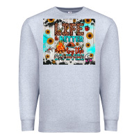 Heather Grey life is better by the campfire Premium Sweatshirt - JahusDesignShop