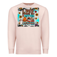 Pale Pink life is better by the campfire Premium Sweatshirt - JahusDesignShop