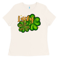 Bone St. Patrick's Lucky and shamrock Ladies Tee - OliviaCreatesArt