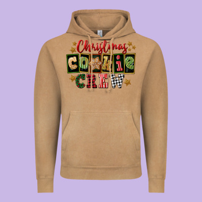 Christmas Cookie Crew Vintage Hoodie Designed By Fadigitalartstudio