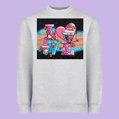 V.d Love Gnomes Heavyweight Sweatshirt Designed By Adodesignshop